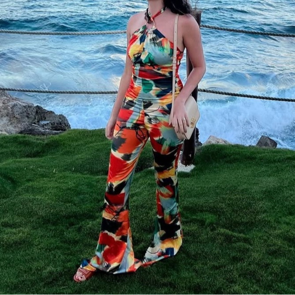 Pretty Little Thing Vibrant Multicolor Jumpsuit